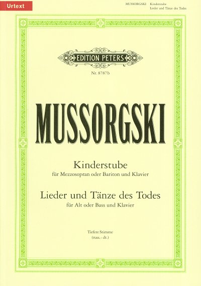 M. Mussorgski: Kinderstube und Lieder un, GesMTKlav (Klavpa)