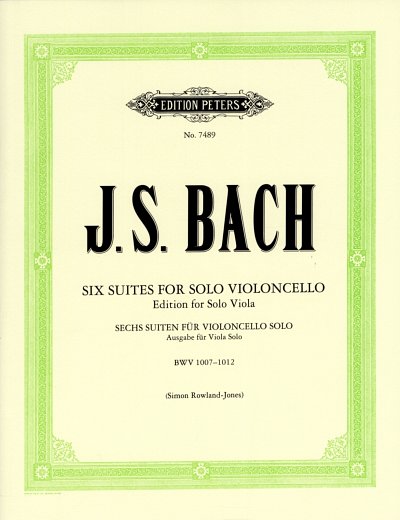 J.S. Bach: Suiten fuer Violoncello solo BWV 1007-1012, Va