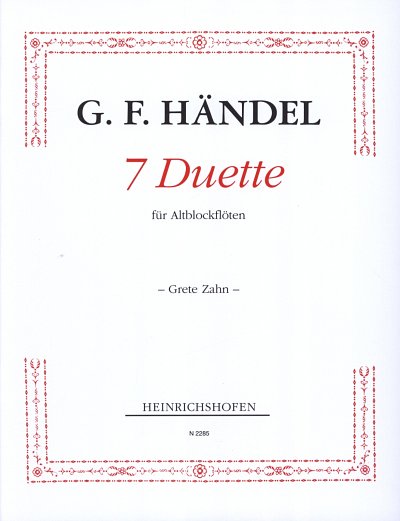 G.F. Händel: 7 Duette , 2Ablf (Sppa)