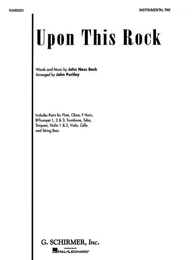 J.N. Beck: Upon This Rock, Sinfo (Stsatz)