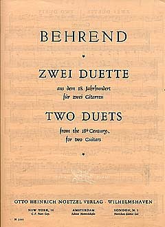 2 Duette Aus Dem 18 Jahrhundert