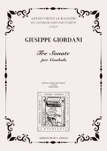 G. Giordani: 3 Sonate Per Cembalo, Cemb (Bu)