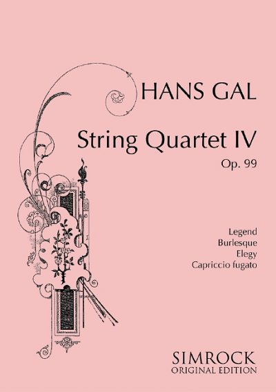 DL: H. Gál: Streichquartett Nr. 4, 2VlVaVc (Part.)