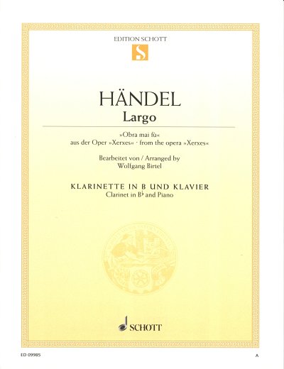 G.F. Händel: Largo, KlarKlav (KlavpaSt)