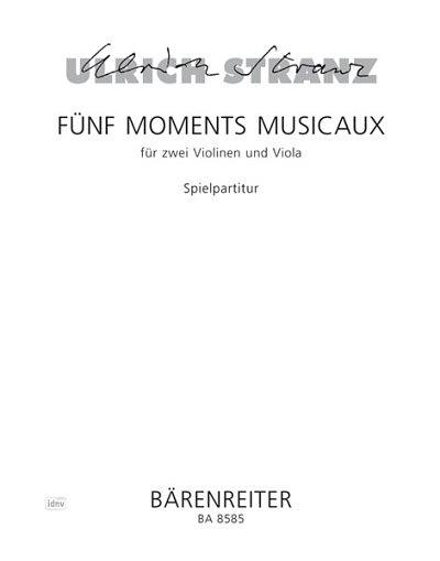 U. Stranz: Fünf Moments musicaux für zwei Violinen un (Sppa)