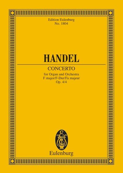 DL: G.F. Händel: Orgel-Konzert Nr. 4 F-Dur, 2ObFagStr (Stp)