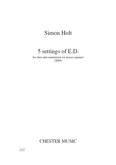 S. Holt: 5 Settings of E.D., GesACOb (Part.)