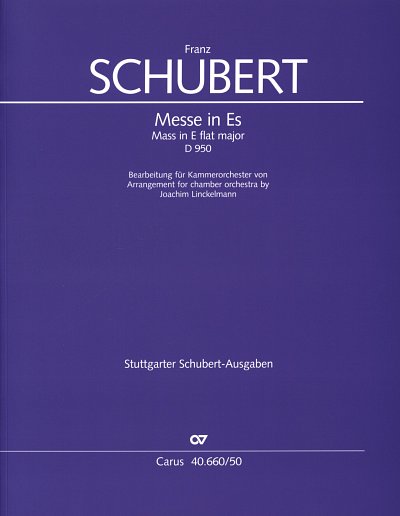 F. Schubert: Messe in Es, GsGchOrch (Part.)