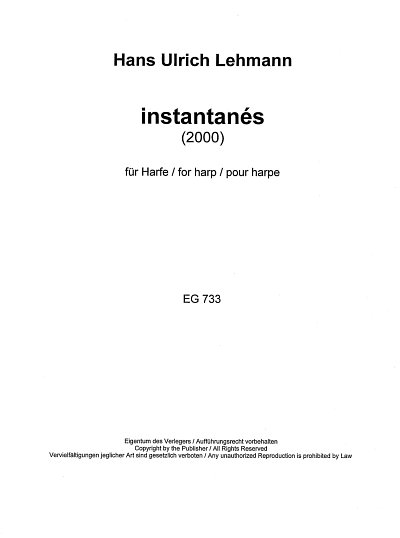 H.U. Lehmann: Instantanes