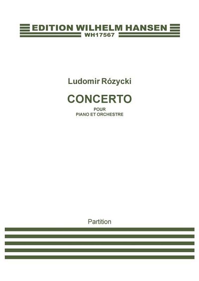 Concerto Pour Piano, KlavOrch (Part.)