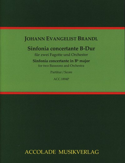 J.E. Brandl: Sinfonia concertante B-Dur, 2Fag (Part.)