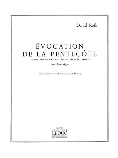 Evocation De La Pentecôte, Org