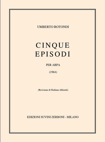 Cinque Episodi (1964) Per Arpa (10 Circa), Hrf