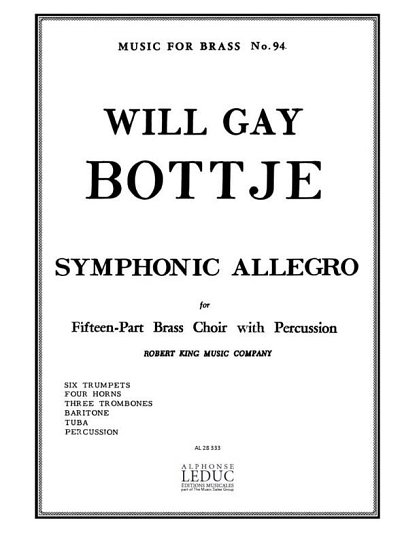 W.G. Bottje: Symphonic Allegro, 15BlechPe (Pa+St)