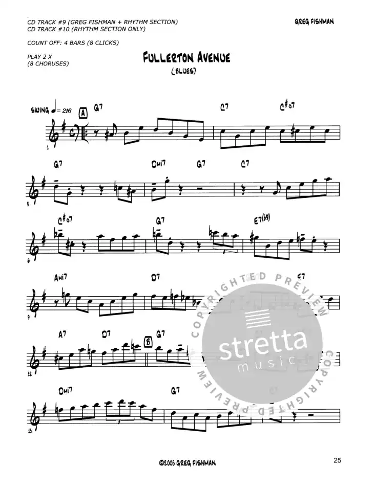 G. Fishman: Jazz Saxophone Etudes 1, Sax (+2CDs) (2)