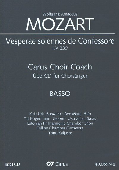 W.A. Mozart: Vesperae solennes de Con, 4GesGch4Orch (CD Alt)
