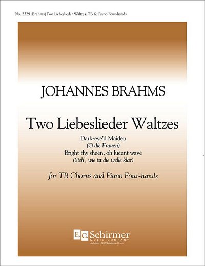 J. Brahms: Two Liebeslieder Waltzes, Mch4Klav (Part.)