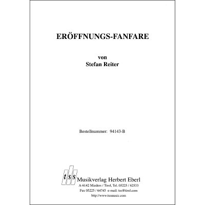 S. Reiter: Eröffnungs-Fanfare, Blaso (Pa+St)