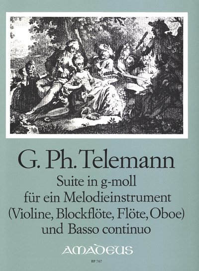 G.P. Telemann:  Suite in g-Moll TWV 41:g4, MelCBc (Par2St)