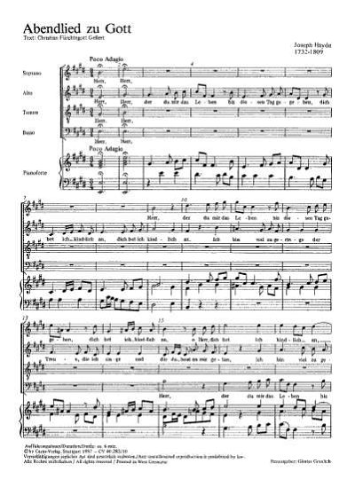 J. Haydn: Abendlied zu Gott E-Dur XXXVc:9