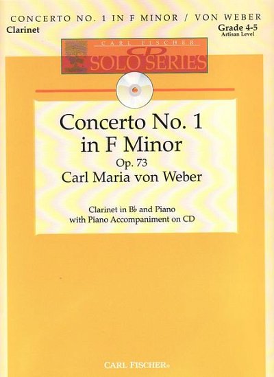 C.M. von Weber: Concerto No. 1 in F Minor o, KlarKlv (Pa+St)