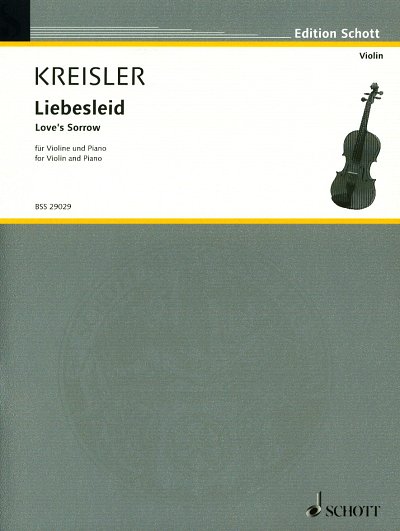 F. Kreisler: Liebesleid, VlKlav (KlavpaSt)