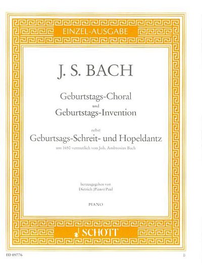 DL: J.S. Bach: Geburtstags-Choral und Geburtstags-Inventio, 