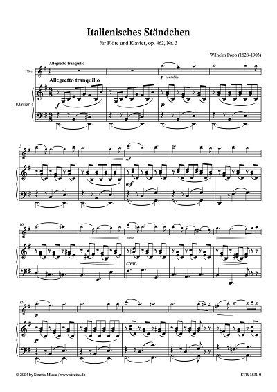 DL: W. Popp: Italienisches Staendchen op. 462, Nr. 3