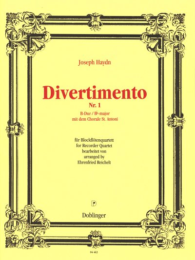 J. Haydn: Divertimento 1 B-Dur Mit Dem Choral