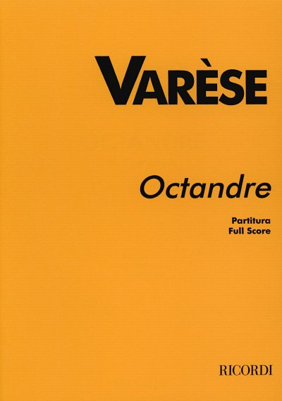 E. Varèse: Octandre, 8Instr (Part.)