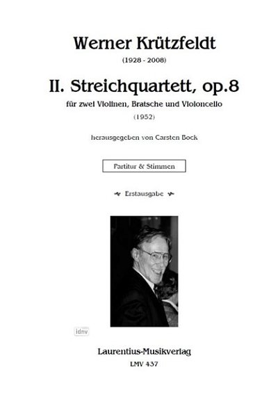 W. Krützfeldt: II. Streichquartett op. 8, 2VlVaVc (Pa+St)