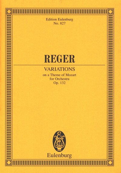 M. Reger: Variationen und Fuge op. 132, Sinfo (Stp)