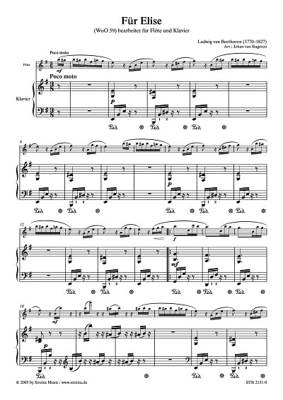 DL: L. v. Beethoven: Fuer Elise WoO 59 / bearbeitet fuer Flo