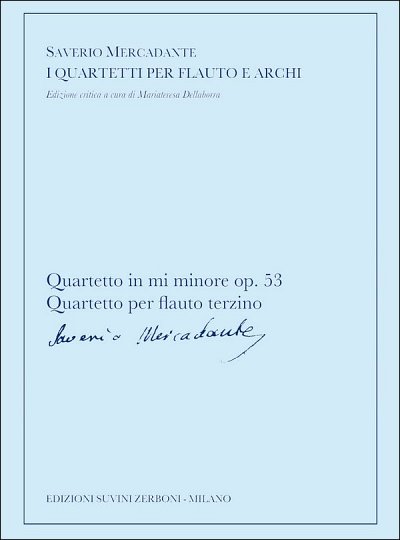 S. Mercadante: Quartetto in mi minore op.5, FlVlVaVc (Pa+St)