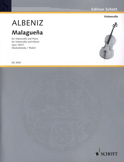 I. Albéniz: Malaguena op. 165/3 , VcKlav
