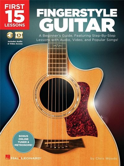 First 15 Lessons - Fingerstyle Guitar, Git (+TAB+onlMed)