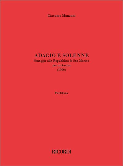 G. Manzoni: Adagio e solenne, Sinfo
