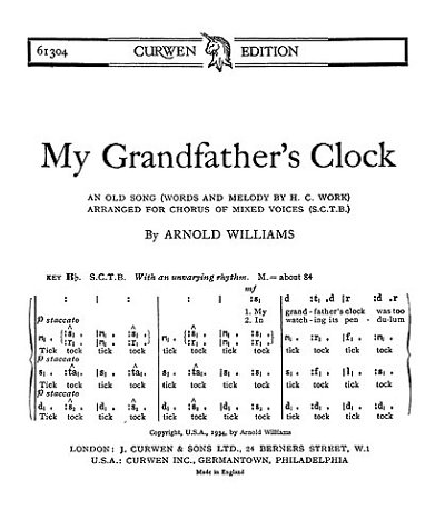 Grandfathers Clock, GchKlav (Chpa)