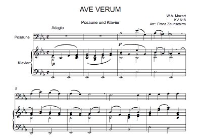 DL: W.A. Mozart: Ave verum corpus, PosKlav (Par2St)