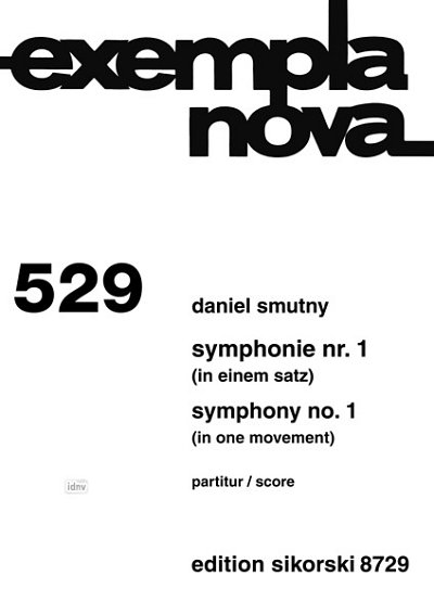 D. Smutny: Symphonie Nr. 1 (in einem Satz) , Sinfo (Stp)