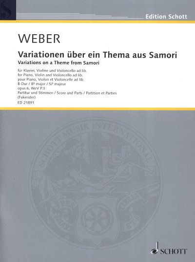 C.M. von Weber: Variationen über ein Thema aus Samor (Pa+St)