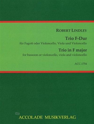 R. Lindley: Trio F-Dur, FgVaVlc (Pa+St)
