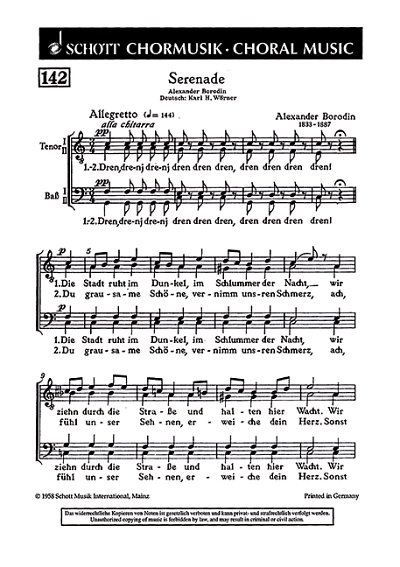 DL: A. Borodin: Serenade, Mch (Chpa)