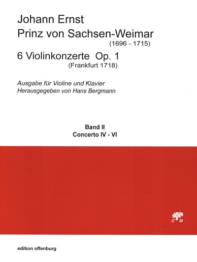 J.E. Prinz von Sachs: 6 Violinkonzerte op. 1, VlStrBc (KASt)