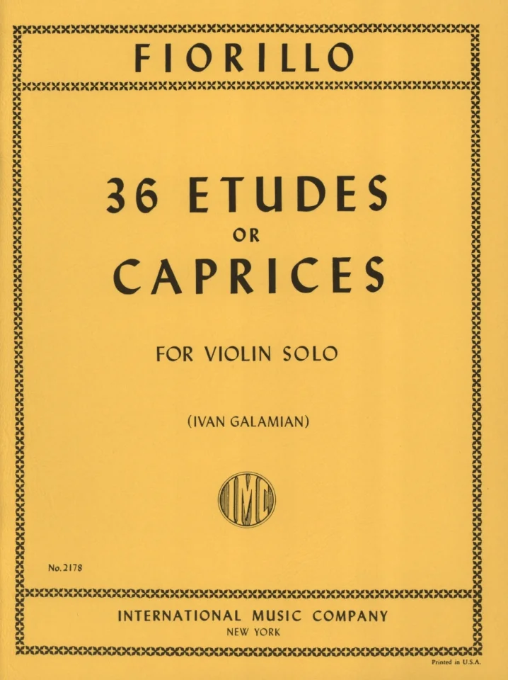 F. Fiorillo: 36 Etudes or Caprices, Viol (0)
