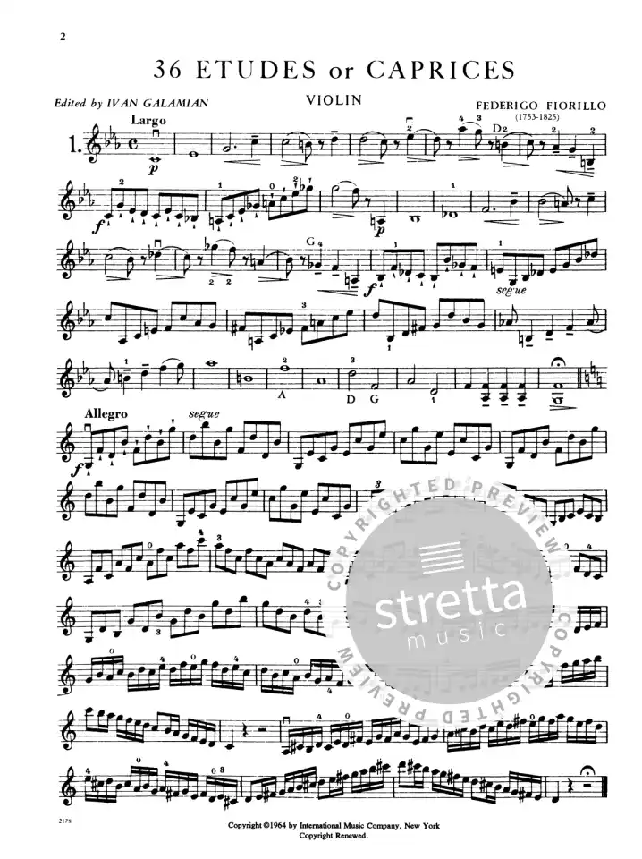 F. Fiorillo: 36 Etudes or Caprices, Viol (1)