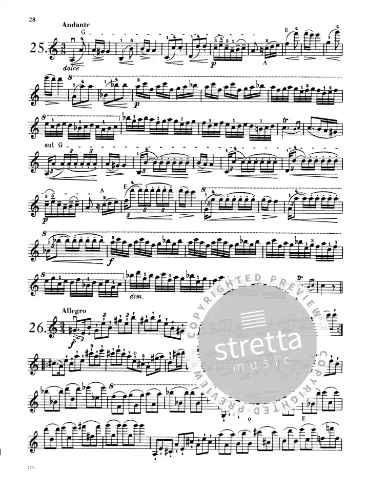 F. Fiorillo: 36 Etudes or Caprices, Viol (3)