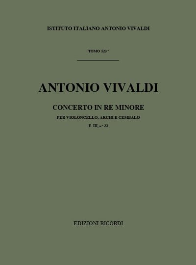 A. Vivaldi: Concerto In Re Min. RV 407 (Part.)