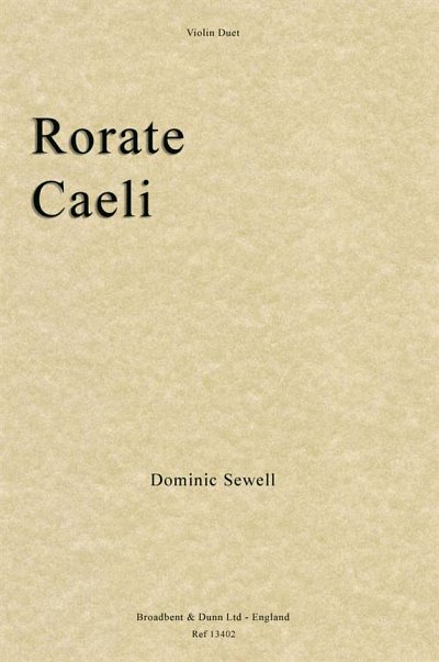 Rorate Caeli, 2Vl (Bu)