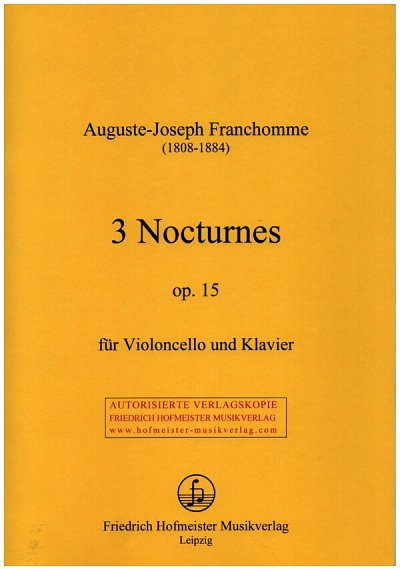 3 Nocturnes op.15, VcKlav